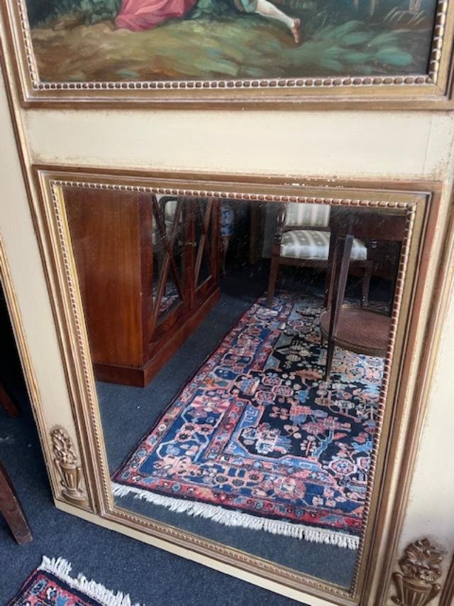 Trumeau de style Louis XVI à décor d'une scène galante-photo-2