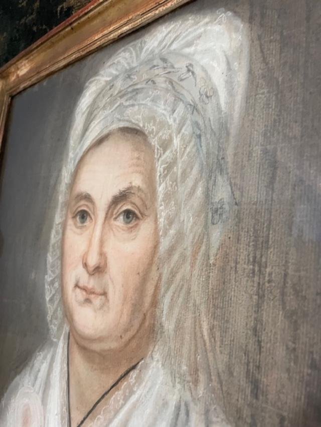 Late 18th Century French School, Pastel Portrait Of A Woman-photo-4