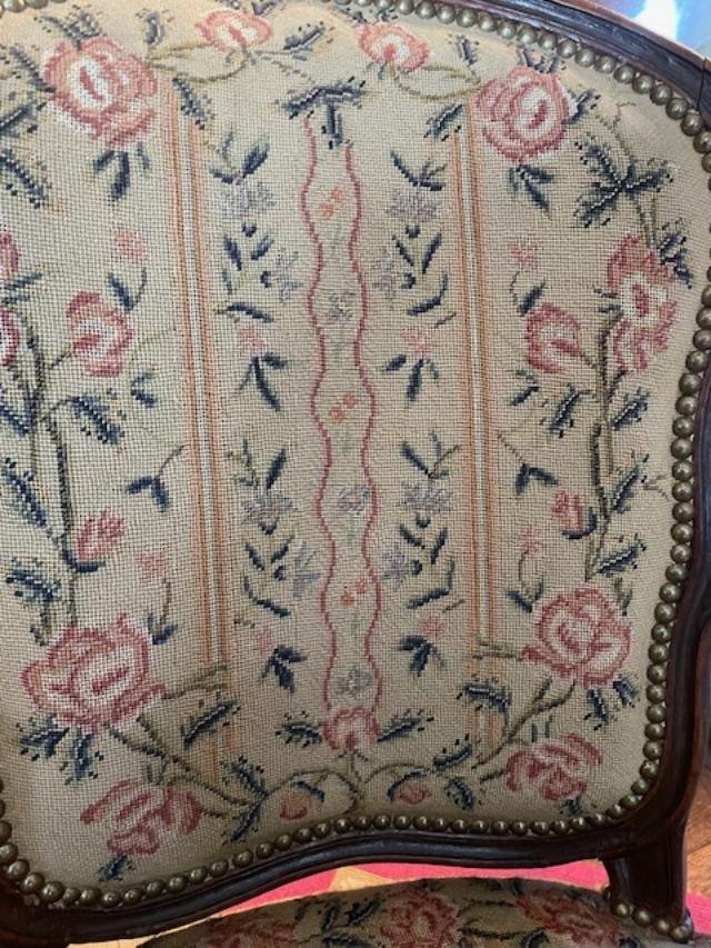 Pair Of Louis XV-style Armchairs Stamped -photo-6