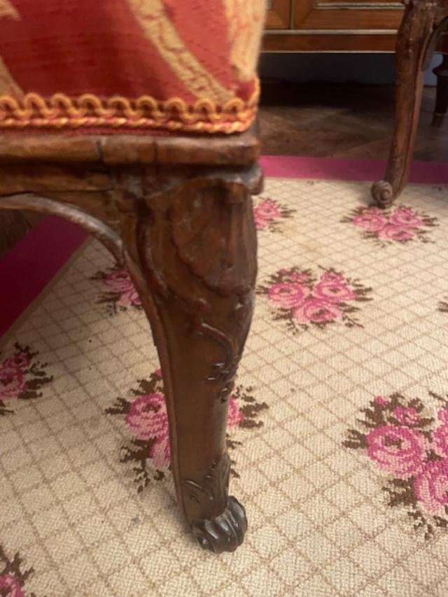 Paire de fauteuils 18 ème d'époque régence-photo-4