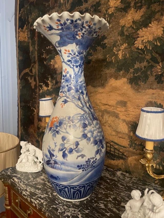 Large, Flared Baluster Vase From Japan-photo-2
