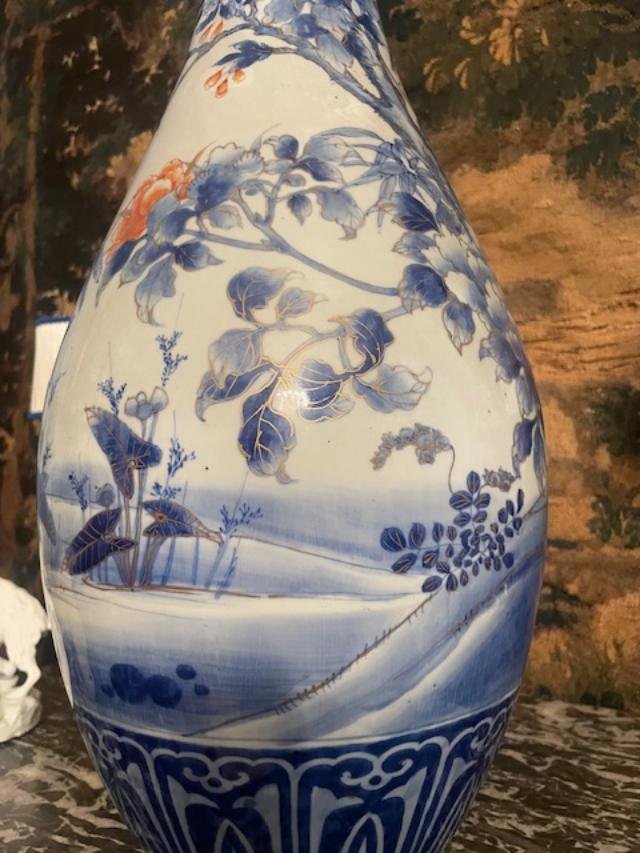 Large, Flared Baluster Vase From Japan-photo-3