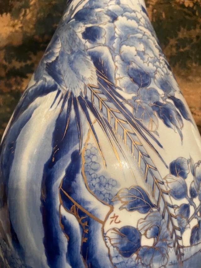 Large, Flared Baluster Vase From Japan-photo-4