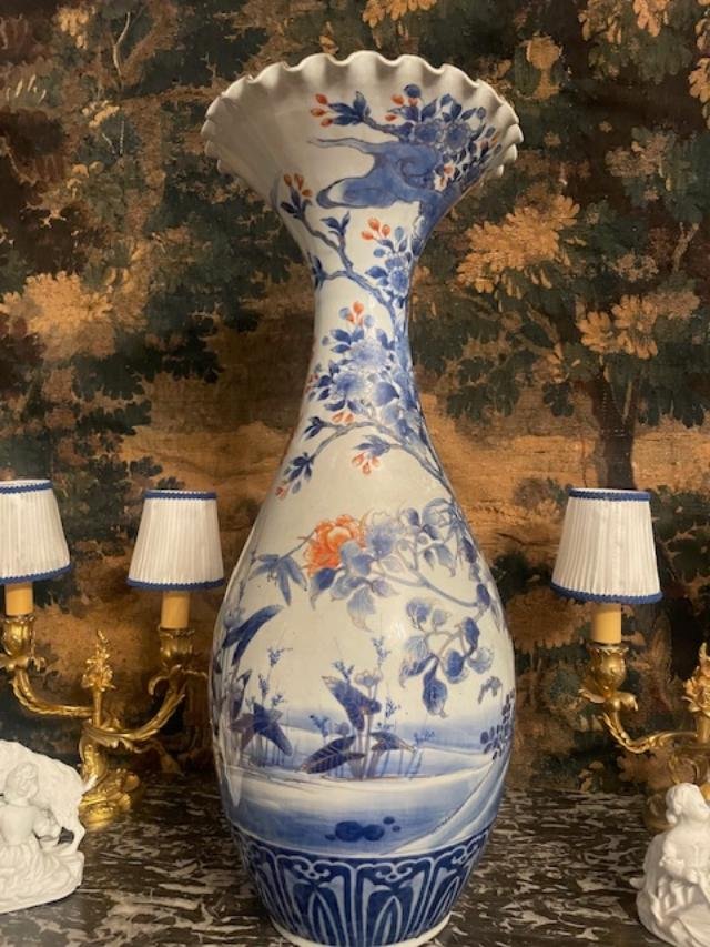 Large, Flared Baluster Vase From Japan