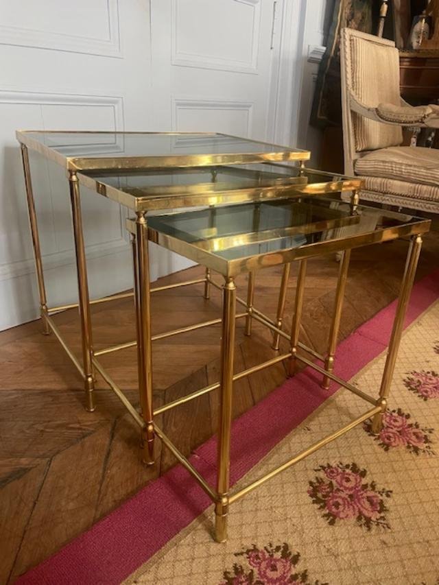 Three Nesting Tables That Can Be Attributed To The Jansen Firm-photo-3