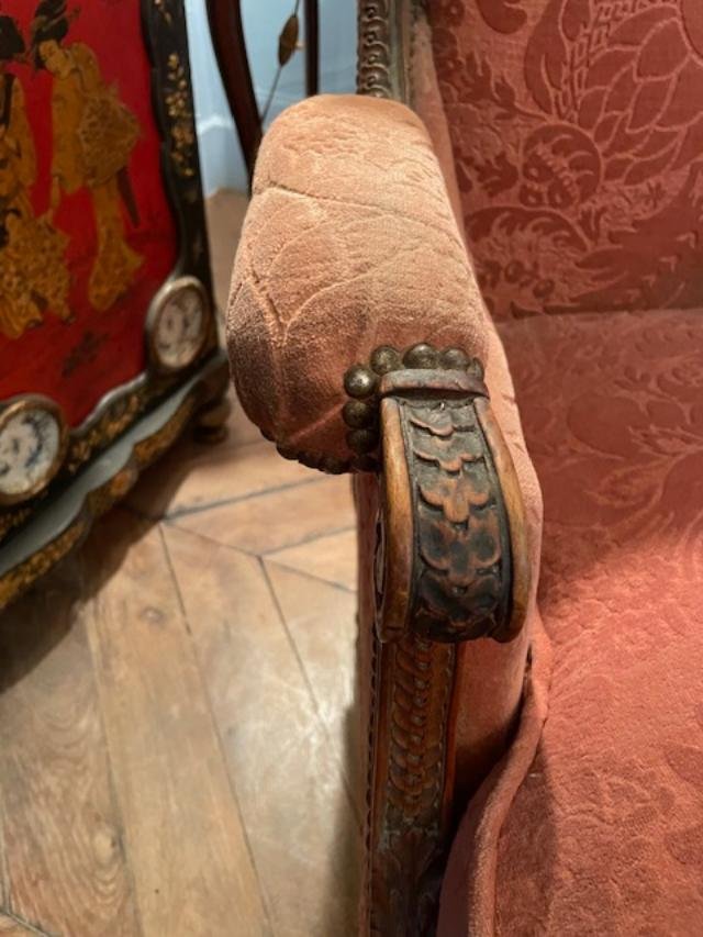Louis XVI-era Natural Wood Bergère Chair-photo-6