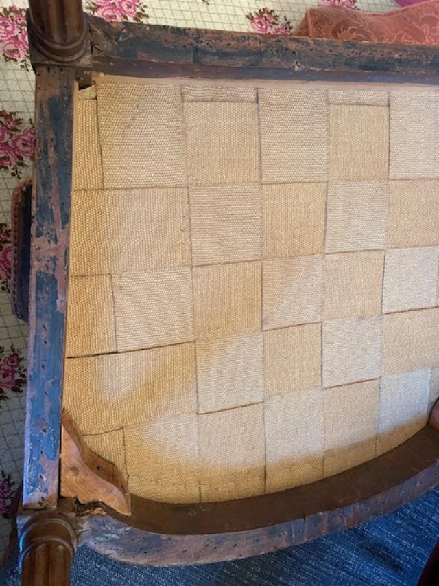 Louis XVI-era Natural Wood Bergère Chair-photo-7