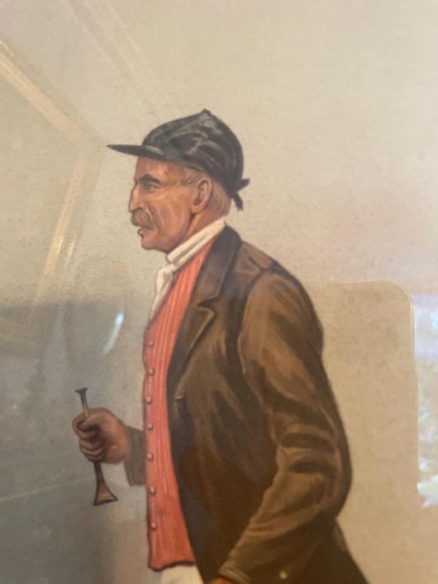 Pair Of Lithographs Depicting Two Hunters-photo-2