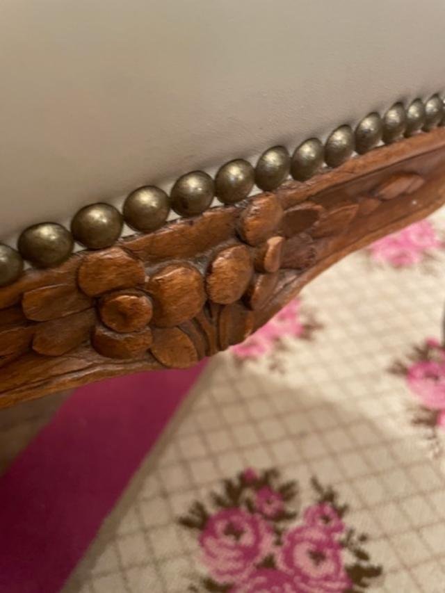 Pair Of 18th-century Louis XV-style Cabriolet Armchairs-photo-1