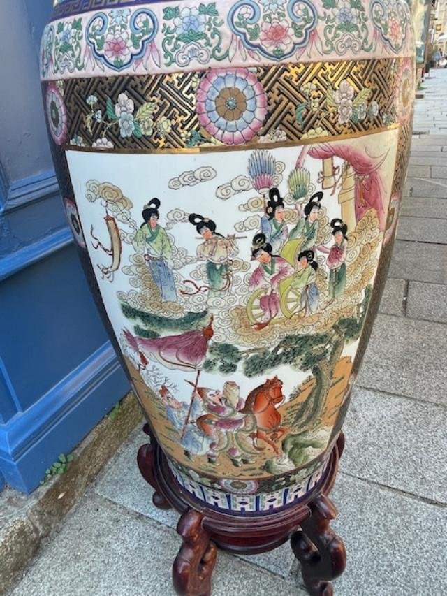 Important vase en porcelaine de chine-photo-4