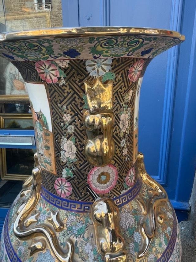 Important vase en porcelaine de chine-photo-3