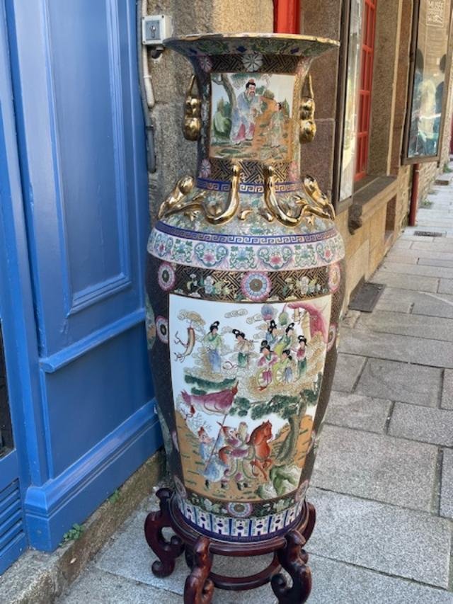 Important vase en porcelaine de chine