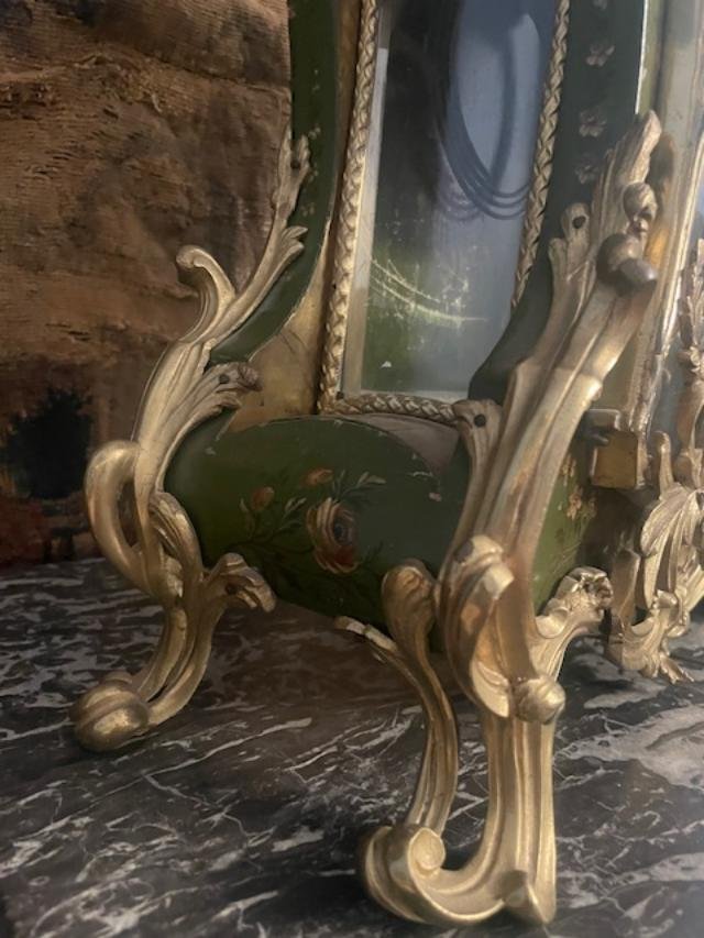 18th-century Wall Sconce With Martin Varnish, Louis XV Period-photo-6