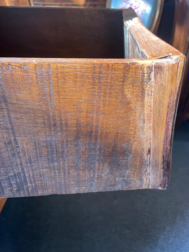 Commode 18 &egrave;me en marqueterie de fleurs d'&eacute;poque Louis XV-photo-4