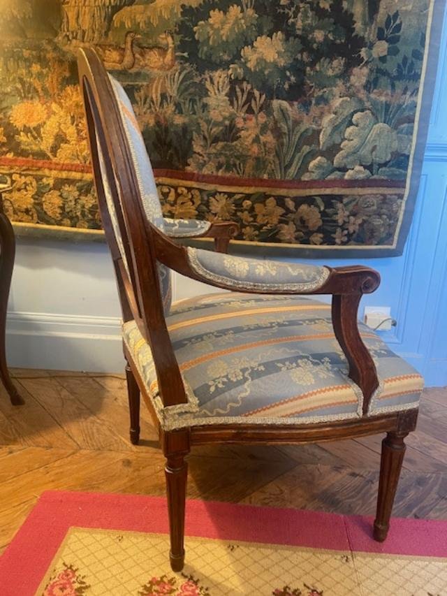Grand dossier plat d'époque Louis XVI-photo-1