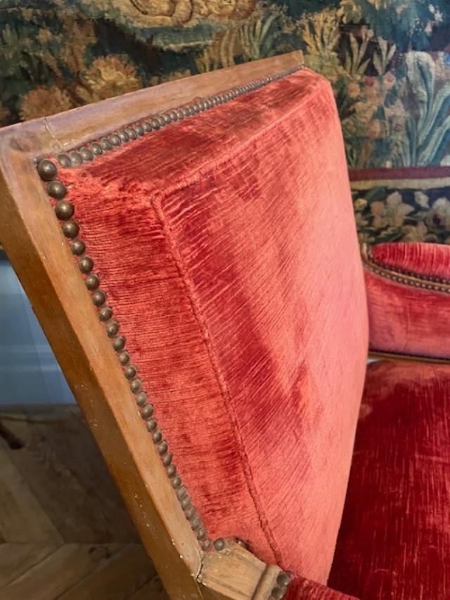 Large marquise en bois naturel d'&eacute;poque Louis XV-photo-5