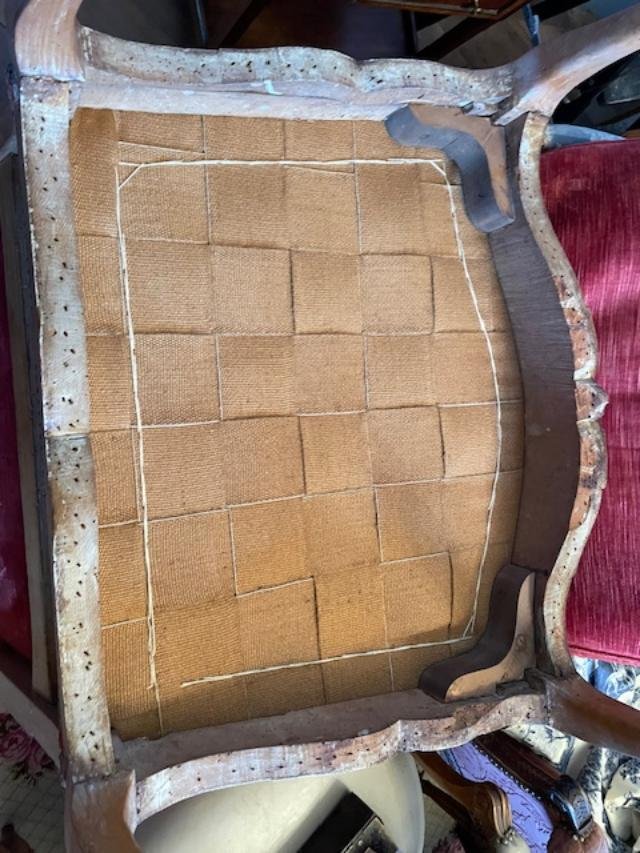 Large marquise en bois naturel d'&eacute;poque Louis XV-photo-6