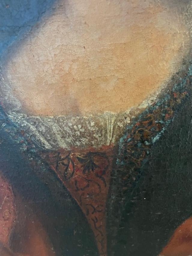Portrait Of A Woman, Oil On Canvas, Dated 1753-photo-1