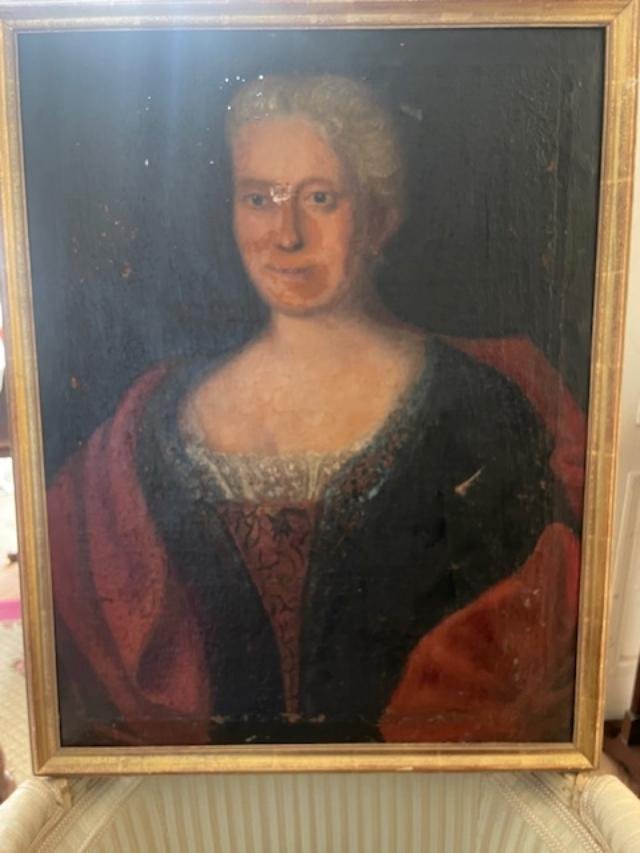 Portrait Of A Woman, Oil On Canvas, Dated 1753