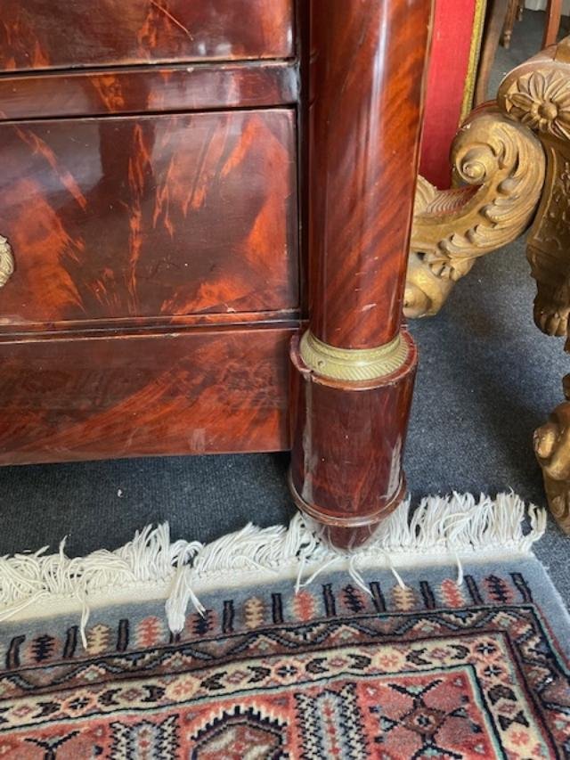 Empire-period Mahogany Chest Of Drawers-photo-2