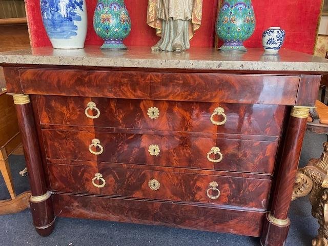 Empire-period Mahogany Chest Of Drawers