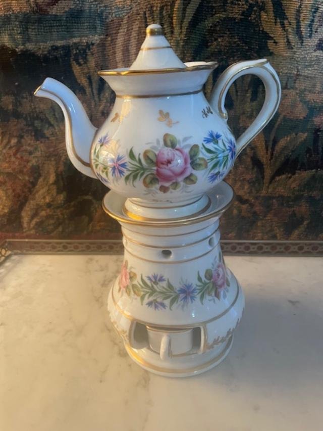 Porcelain Teapot With Floral Design