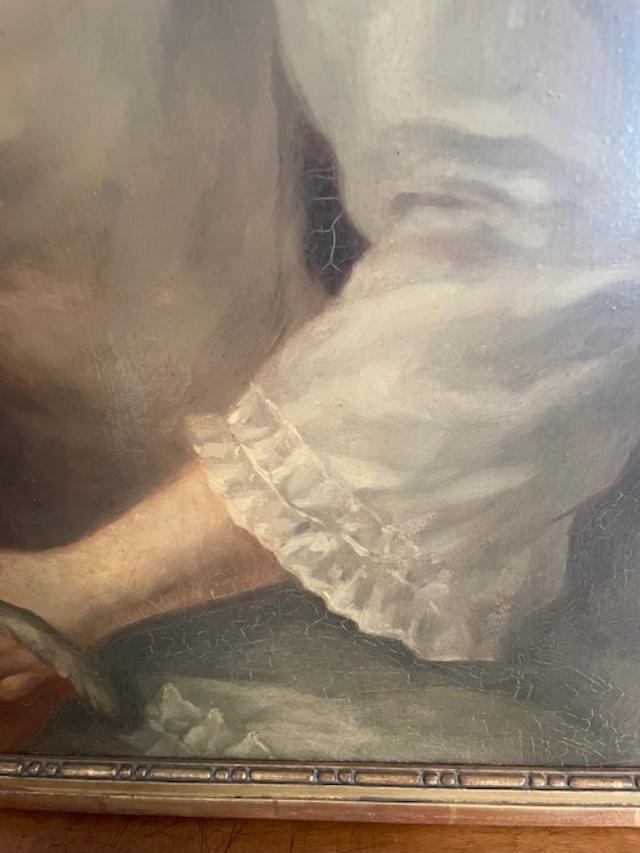 Late 18th-century French School, Portrait Of A Woman.-photo-4
