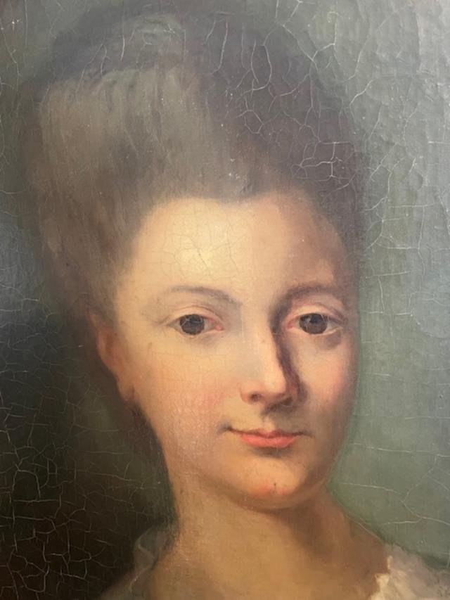 Late 18th-century French School, Portrait Of A Woman.-photo-1