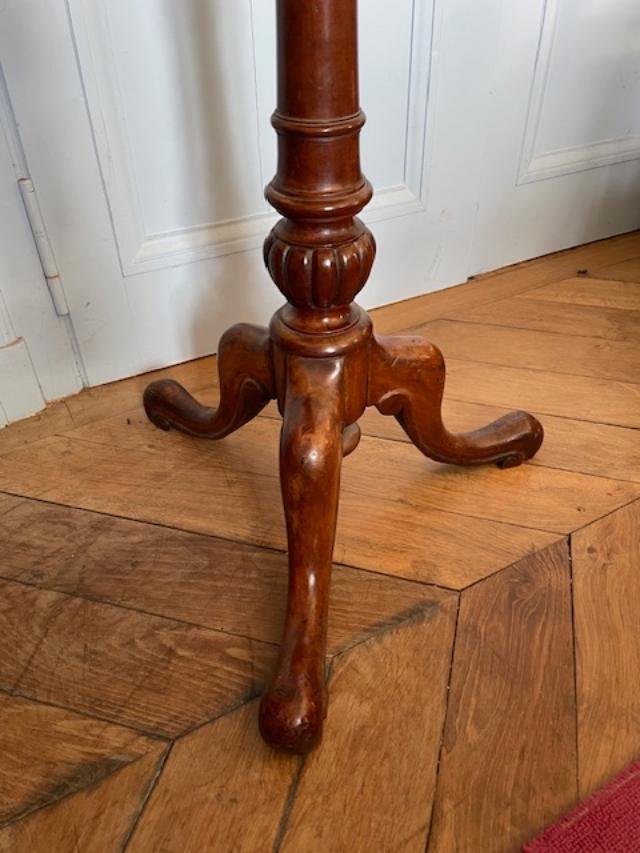 19th-century Antique Wooden Vanity Made From Fruitwood-photo-2
