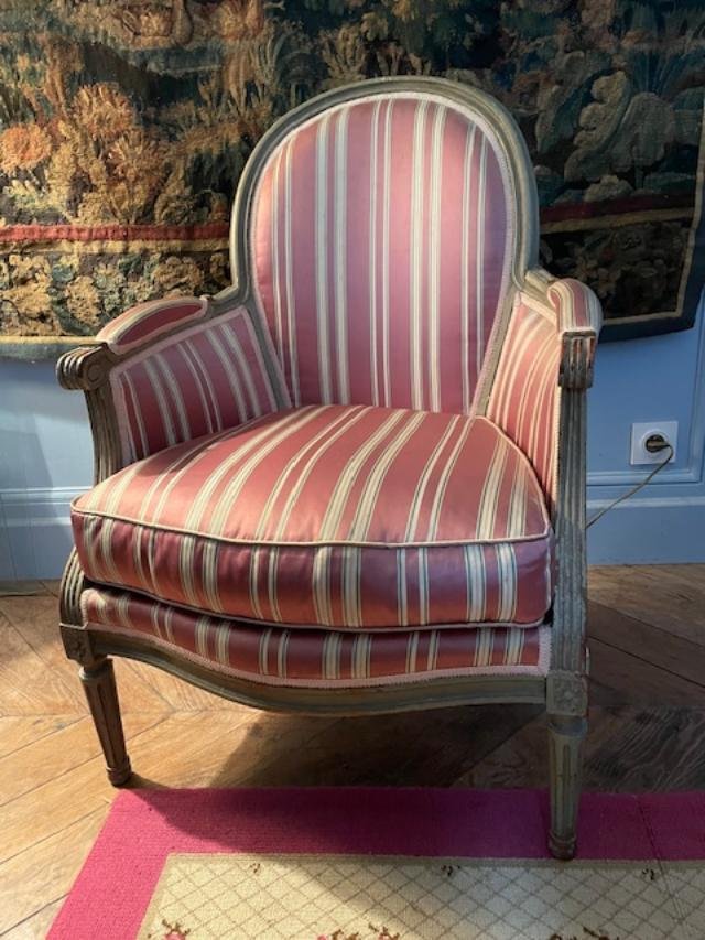 Louis XVI-style Medallion Armchair With Cushion