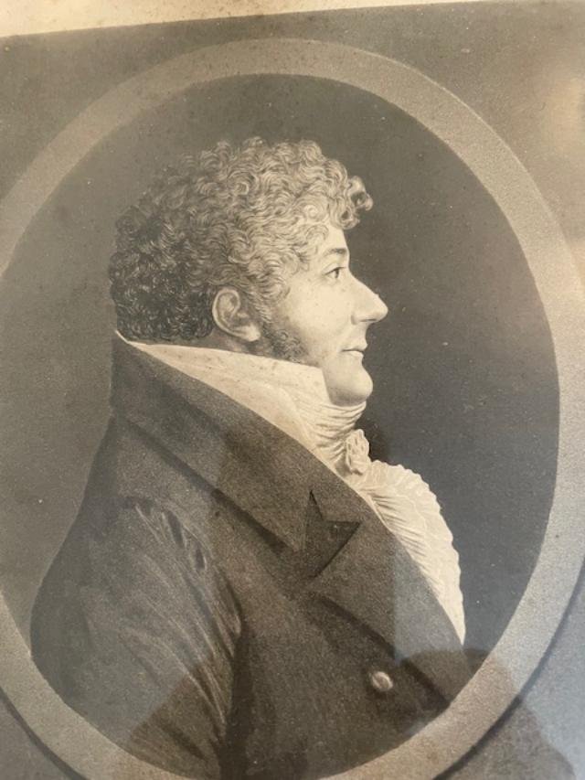 Paire de cadres avec portraits en profil-photo-3