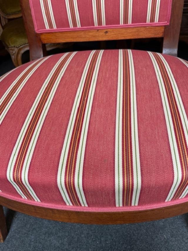 Paire de fauteuils d'époque Empire en acajou blond-photo-2