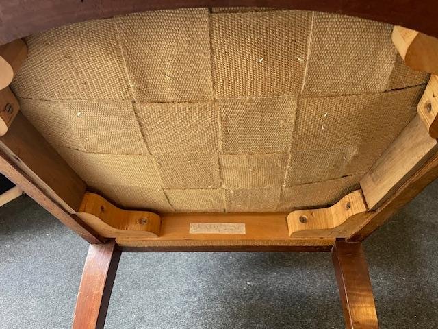 Paire de fauteuils d'époque Empire en acajou blond-photo-7