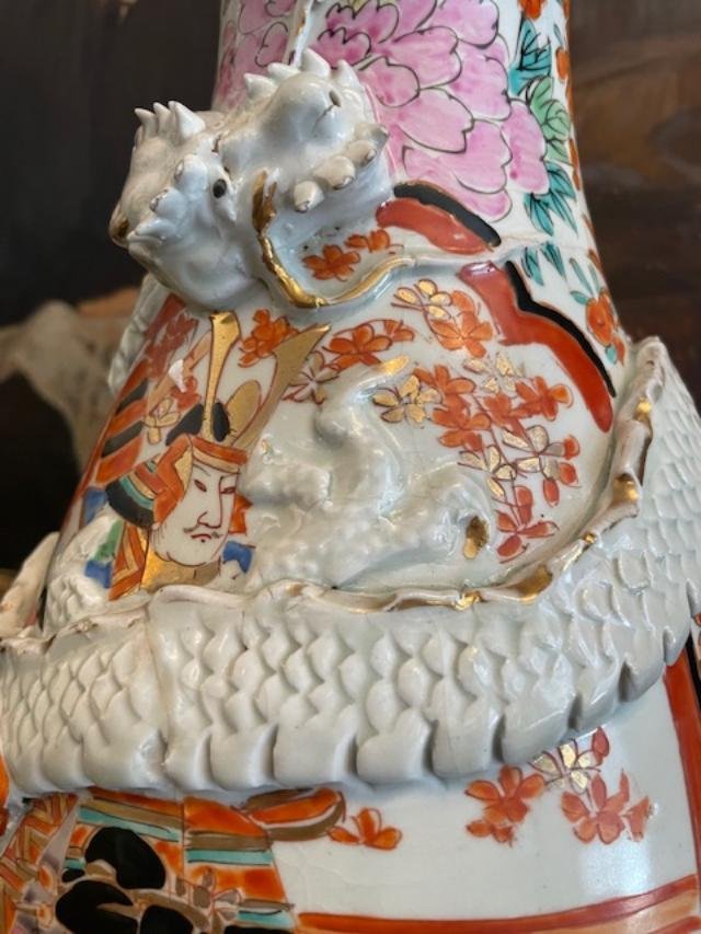 Large 19th-century Vase With Imari Decoration-photo-3