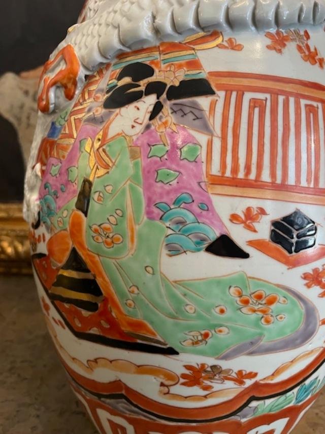 Large 19th-century Vase With Imari Decoration-photo-4