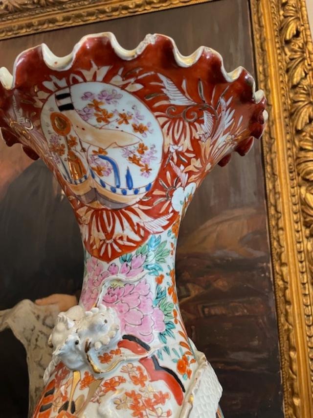 Large 19th-century Vase With Imari Decoration-photo-1