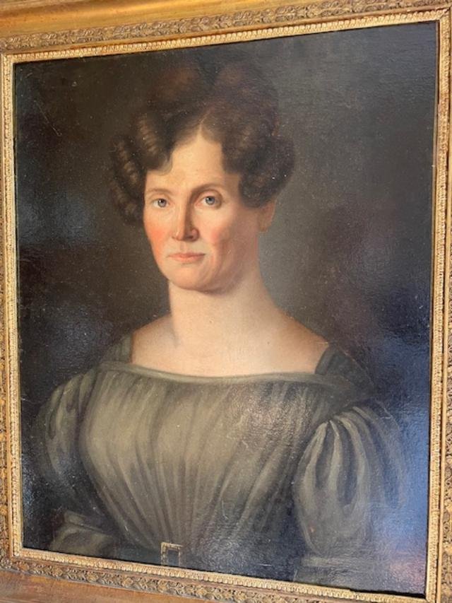 Portrait de femme d'époque Empire-photo-2