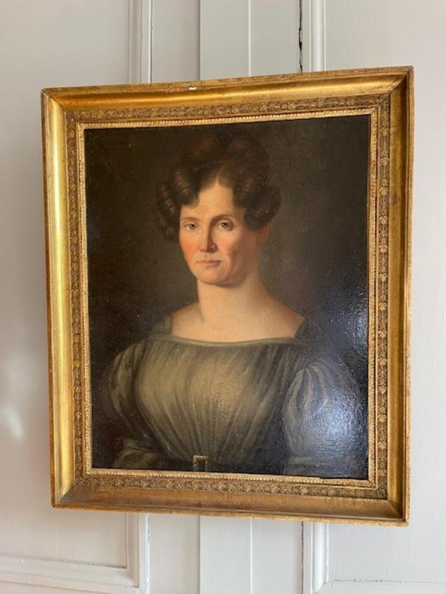 Portrait de femme d'époque Empire