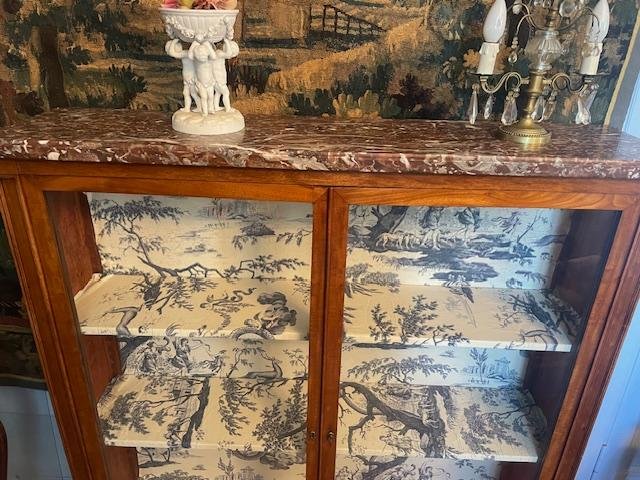 Low Mahogany Bookcase In The Louis XVI Style-photo-2