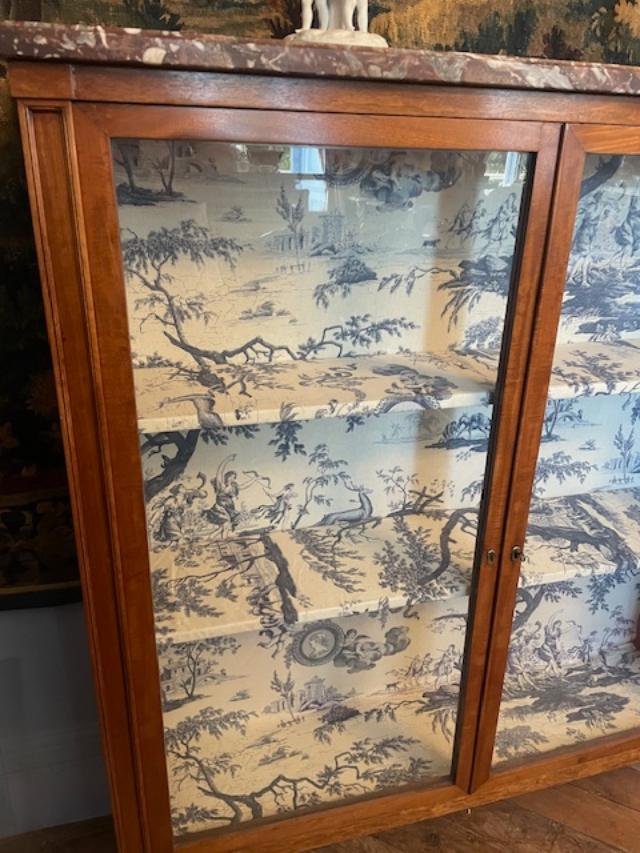 Low Mahogany Bookcase In The Louis XVI Style-photo-1