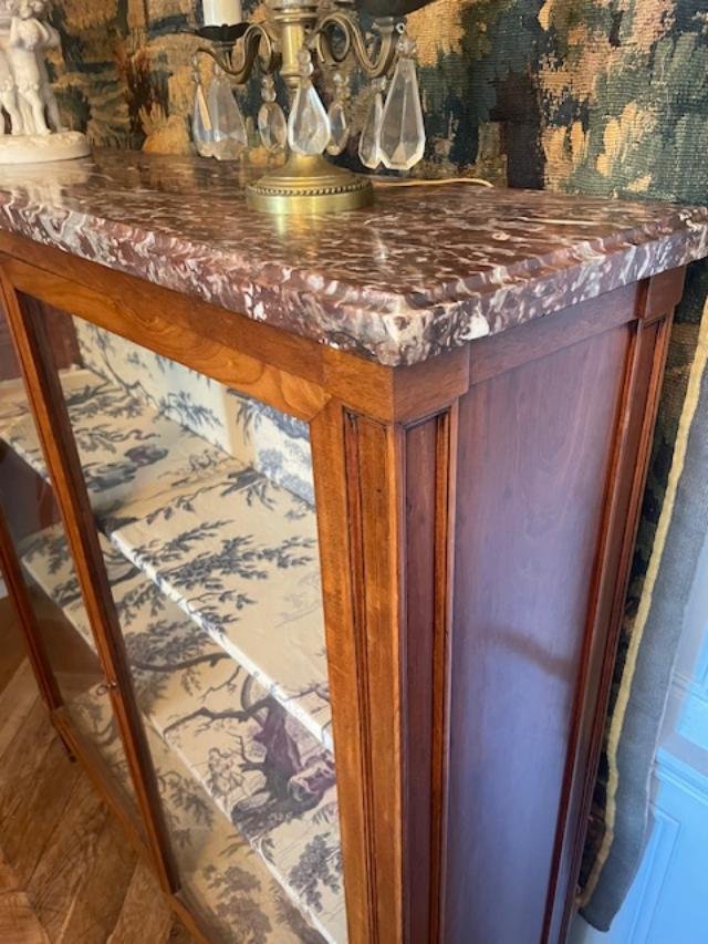 Low Mahogany Bookcase In The Louis XVI Style-photo-2
