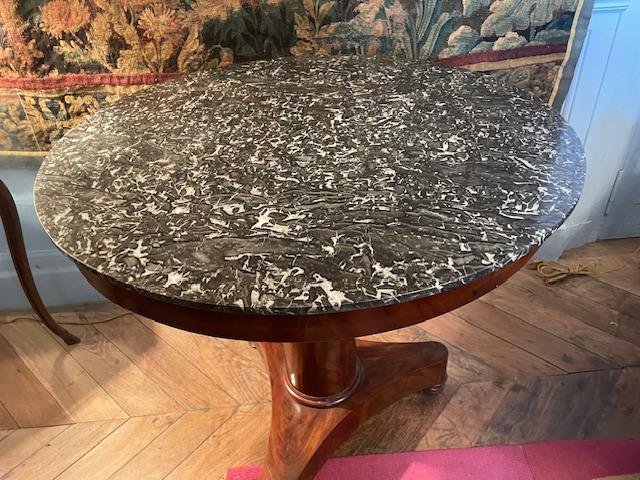 Empire-period Mahogany Pedestal Table-photo-4