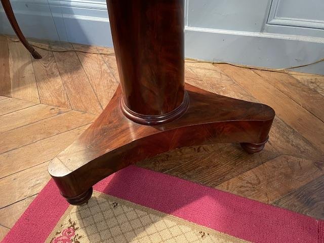 Empire-period Mahogany Pedestal Table-photo-1