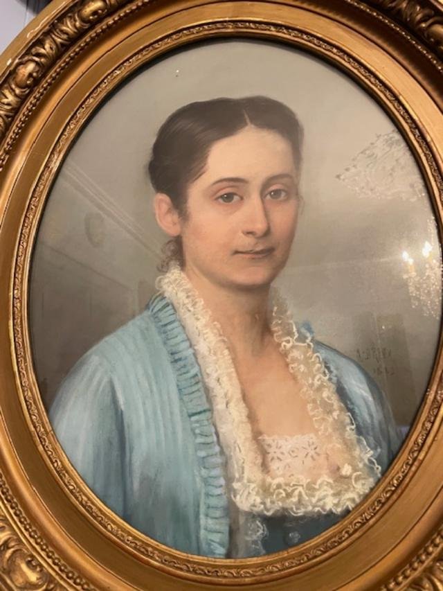 19th-century French School, Portrait Of An Elegant Woman.-photo-2