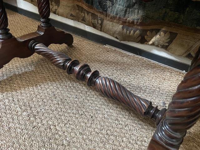 Charles X-era Table/desk Made Of Rosewood And Lemonwood-photo-1