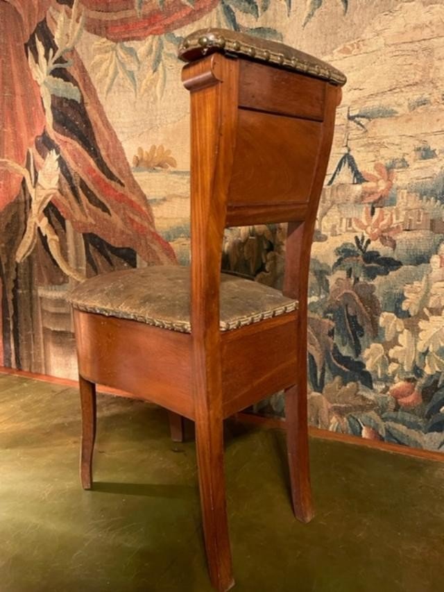 Late 18th Century Mahogany Bidet Or Convenience Seat-photo-2