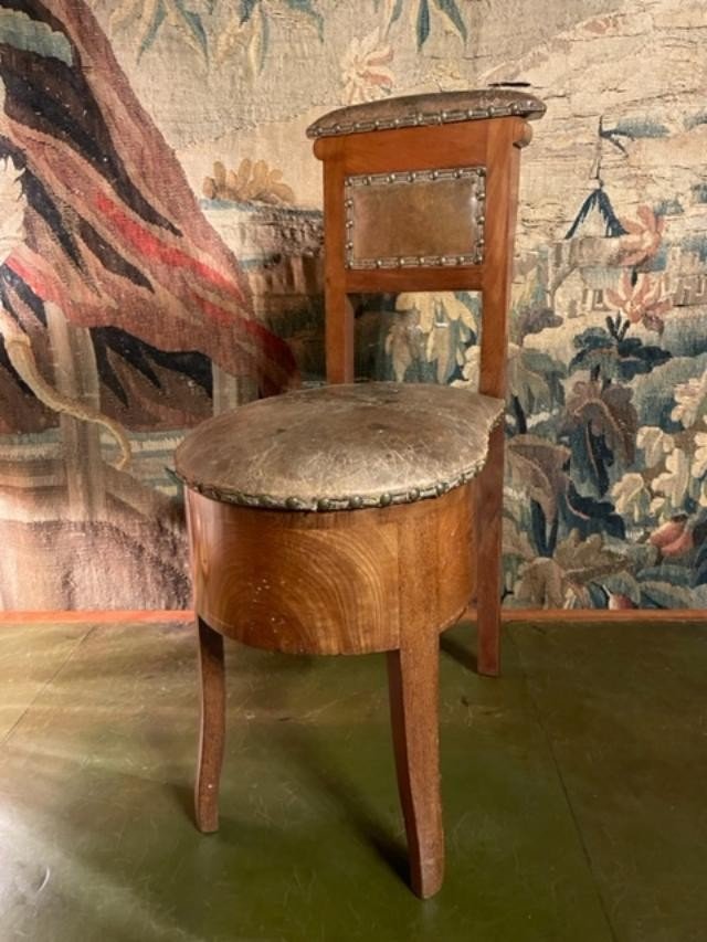Late 18th Century Mahogany Bidet Or Convenience Seat