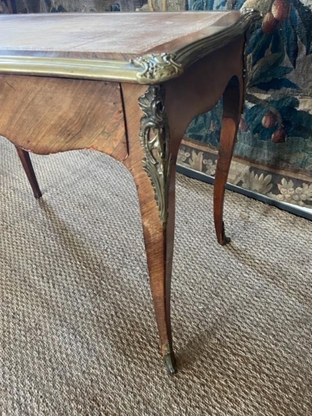 Louis XV Style Desk In Wood Veneer-photo-2