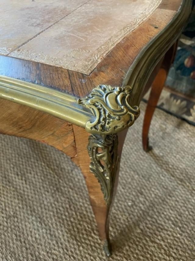 Louis XV Style Desk In Wood Veneer-photo-4