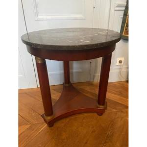 Empire Style Mahogany Tripod Pedestal Table